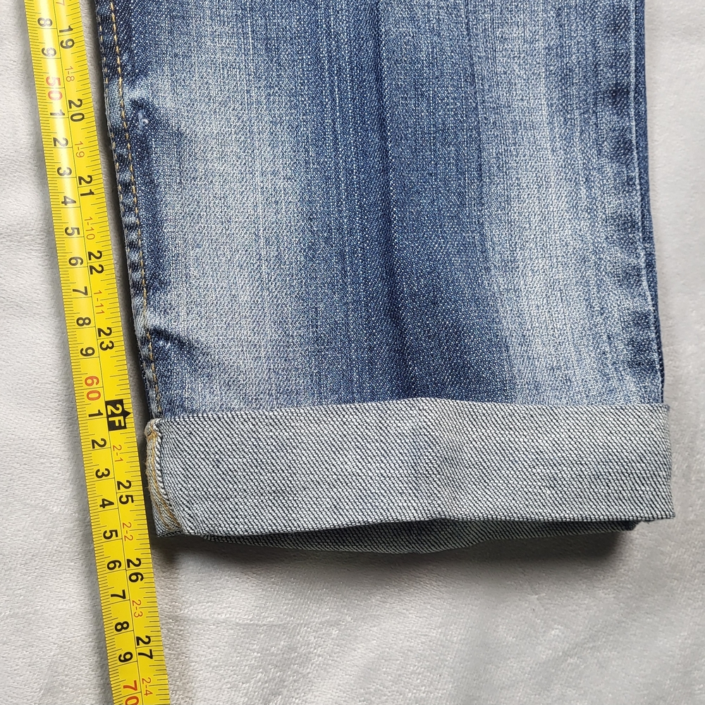 Baby Phat Light Blue Denim Jeans with Gold Stitching - Picture 4 of 16